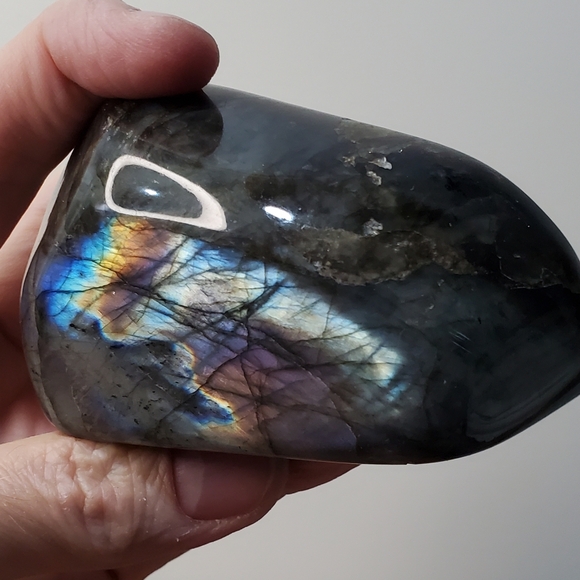 Labradorite Crystal Freeform, Two-Sided Flash, 0.75 Pounds - Picture 11 of 12